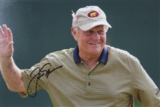 Jack Nicklaus Signed Photo Dark Blue & Mustard Shirt with Letter - JSA ALOA