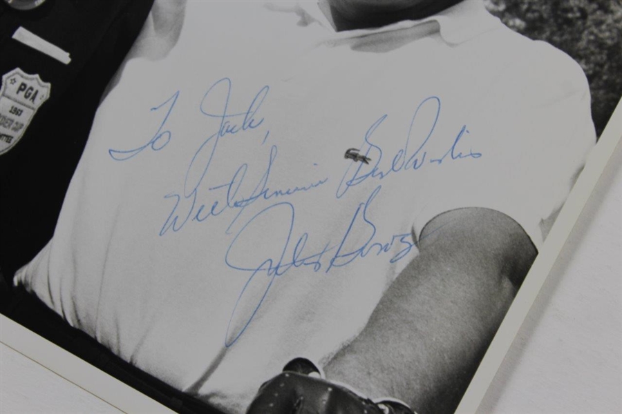 Julius Boros Signed 8x10 Bill Mark 1963 Ryder Cup Photo to Jack Sargent JSA ALOA