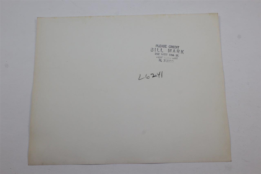 Tony Lema Signed 8x10 Bill Mark 1965 Ryder Cup Photo to Jack Sargent JSA ALOA
