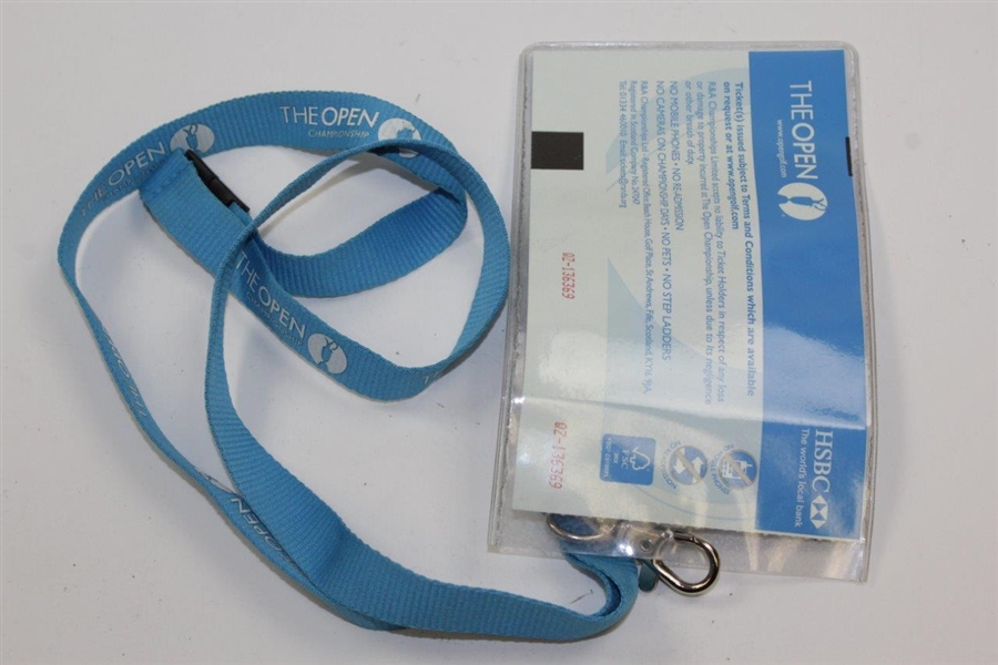2011 OPEN Championship at Royal St George's Ticket in OPEN Lanyard
