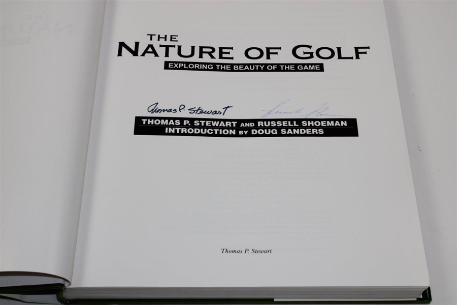 Payne Stewart's Personal Book 'The Nature Of Golf: Exploring the Beauty of the Game' Signed By Authors