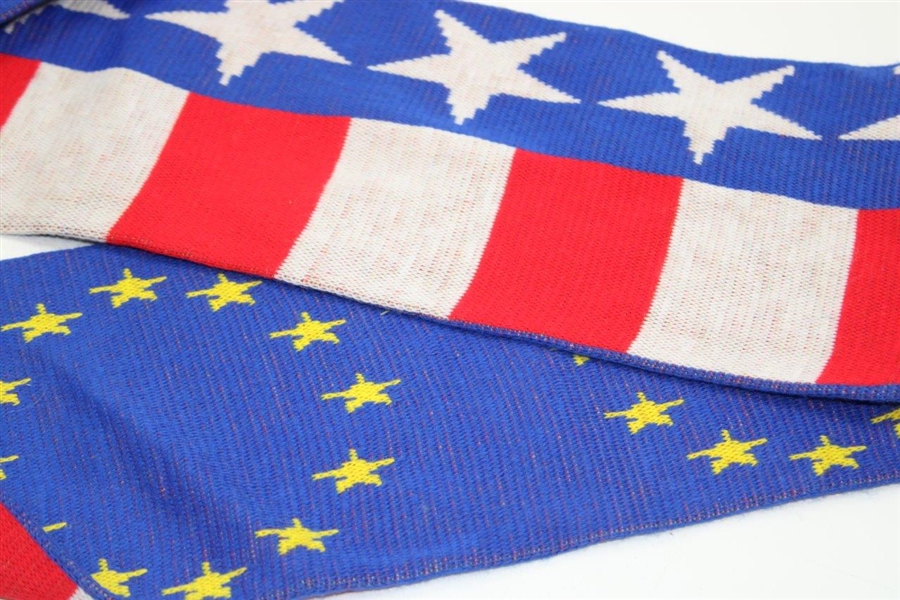 2012 Ryder Cup Matches Scarf with United States & Team Europe Flag Colors - Unused