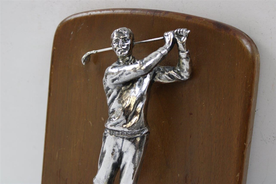 1935 Midlothian Country Club Class-C Championship Mounted Trophy Won by R.C. Moss