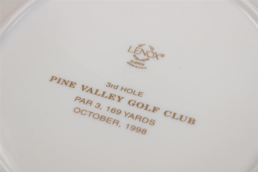 Pine Valley Golf Club Canada Cup Lenox Plate with Yardage Guide
