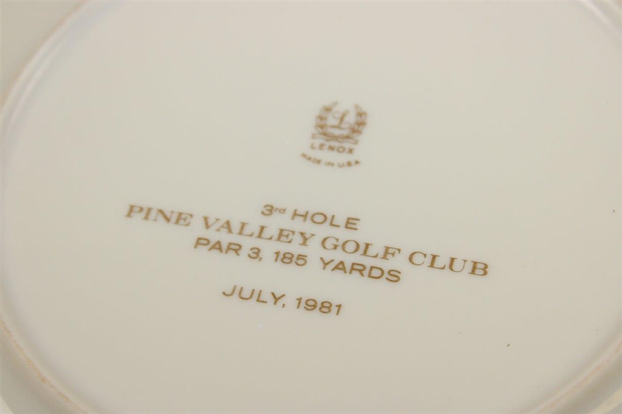 Pine Valley Golf Club Warner Shelly Bowl Lenox Plate