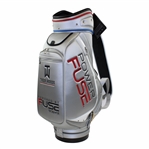 Tiger Woods Official FUSE Science Logo Full Size Golf Bag Blue/Red Lining - Excellent Condition