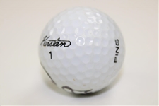 Entertainer Glen Campbell Signed Glen Campbell Theater Ping Karsten Logo Golf Ball JSA ALOA