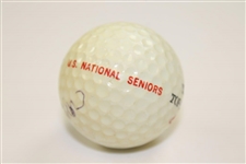 JP Cain Signed US National Seniors Logo Spalding Top-Flite XL Golf Ball JSA ALOA