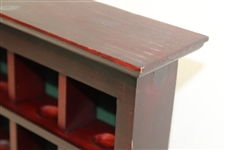 Unused Twenty-Five (25) Slot Cherry Wood Golf Ball Display