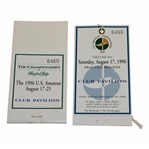 1996 US Amateur at Pumpkin Ridge Saturday Practice Round Club Pavilion Ticket #6460 - Tiger Win