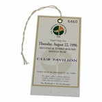 1996 US Amateur at Pumpkin Ridge Thursday 2nd/3rd Rd-Match Play Club Pavilion Ticket #6460 - Tiger Win