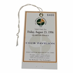 1996 US Amateur at Pumpkin Ridge Friday Quarter-Finals Club Pavilion Ticket #6460 - Tiger Win