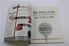 1949 US Open at Medinah CC Official Program with Pairing Sheet - Cary Middlecoff Winner