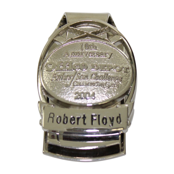 Robert Floyds 2004 Office Depot Contestant Malcom Demille Money Clip W/COA