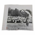 1951 Ben Hogan Sinks Winning US Open Putt at Oakland Hills - AP Wire Photograph 