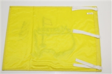 Nick Faldo Signed Undated Masters Embroidered Flag PSA/DNA #AA08425