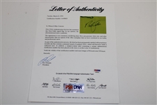 Nick Faldo Signed Undated Masters Embroidered Flag PSA/DNA #AA08425