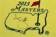 Adam Scott Signed 2013 Master Embroidered Flag JSA #EE05740