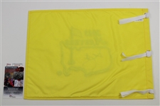 Adam Scott Signed 2013 Master Embroidered Flag JSA #EE05740