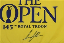 Henrik Stenson Signed 2016 OPEN Championship at Royal Troon Flag JSA ALOA