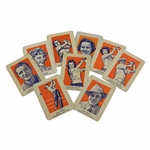 1952 Wheaties Golf Cards Sam Snead (2), Alice Bauer (2), Lloyd Mangrum (1), Marlene Bauer (2), Patty Berg (2)