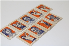 1952 Wheaties Golf Cards Sam Snead (2), Alice Bauer (2), Lloyd Mangrum (1), Marlene Bauer (2), Patty Berg (2)