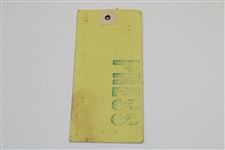 1962 US Open at Oakmont Series Ticket Badge #8313 - Jack Nicklaus Beats Arnold Palmer for First Major