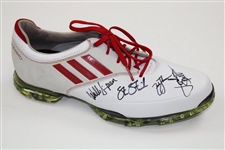 Tiger Woods, Phil Mickelson, Fred Couples & others Signed 2012 Ryder Cup Team Shoes JSA ALOA