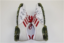 Tiger Woods, Phil Mickelson, Fred Couples & others Signed 2012 Ryder Cup Team Shoes JSA ALOA