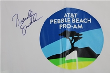 Brandt Snedeker Signed AT&T Pebble Beach Pro-Am Screen Flag JSA ALOA
