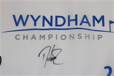 Davis Love III Signed 2015 Wyndham Championship Flag JSA ALOA