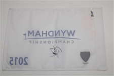 Davis Love III Signed 2015 Wyndham Championship Flag JSA ALOA