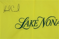 Annika Sorenstam Signed Lake Nona Course Flown Green & Yellow Flag JSA ALOA