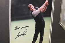 Nick Price Signed Photo & Black Glove Display with Nameplate - Framed JSA ALOA