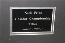 Nick Price Signed Photo & Black Glove Display with Nameplate - Framed JSA ALOA