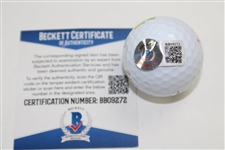 Bubba Watson Signed Masters Logo Ball BECKETT #BB09272