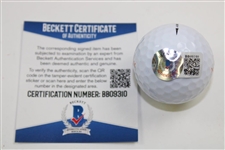 Danny Willett Signed Masters Logo Ball BECKETT #BB09310