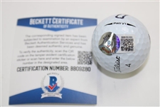 Gary Player Signed Signed Masters Logo Ball with Years Won BECKETT #BB09280
