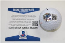 Jon Rahm Signed 2019 PGA at Bethpage Black Logo Ball BECKETT #BB09308