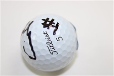 Nelly Korda Signed Ball W/ #1 Notation BECKETT #BB09297