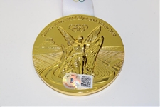 Nelly Korda Signed 2020 Tokyo Olympics Replica Golf Medal BECKETT #BB09283