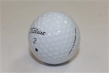Mark O'Meara Signed Personal Used Titleist 2 Logo Golf Ball JSA ALOA