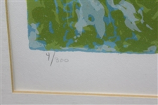1974 Ltd Ed Serigraph on Paper 'Tournament Golf' #4/300 Signed by Artist LeRoy Neiman