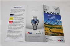 Brooks Koepka Signed 2017 US Open at Erin Hills Sunday Final Rd Pairing Sheet JSA ALOA