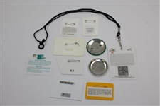 Ten (10) Various Year & Event Caddy Badges & Credentials - Donnie Wanstall Collection