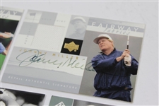Five (5) Signed Upper Deck Golf Cards - Sign of the Time & Fairway Fabrics - Sergio, Strange & others