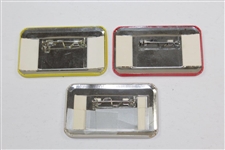 Three of Jack Sargent's Offical Badges for Tournament Players Championship - 1979, 1980, & 1981