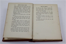 1912 'How To Play Golf' Book by Harry Vardon -Sargent Family Collection