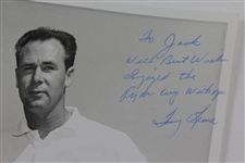 Tony Lema Signed 8x10 Bill Mark 1963 Ryder Cup Photo to Jack Sargent JSA ALOA