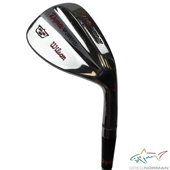 Greg Normans Personal Used Wilson Dyna-Powered Staff Model Sand Wedge